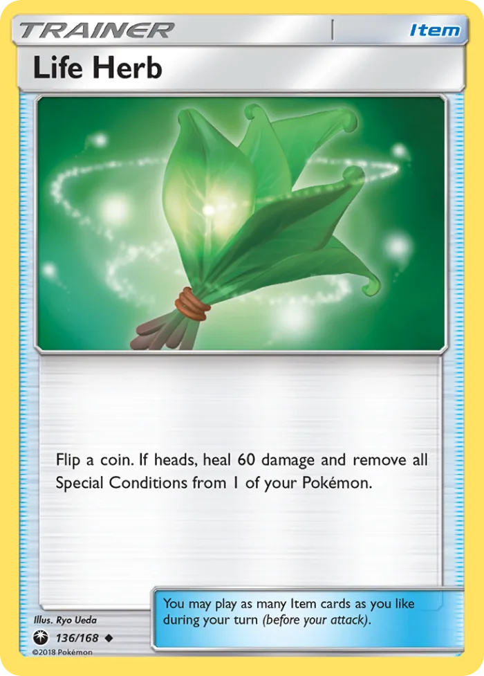 Life Herb #136 Celestial Storm Pokemon card