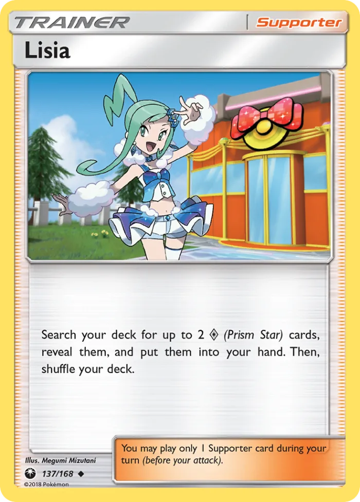 Lisia #137 Celestial Storm Pokemon card