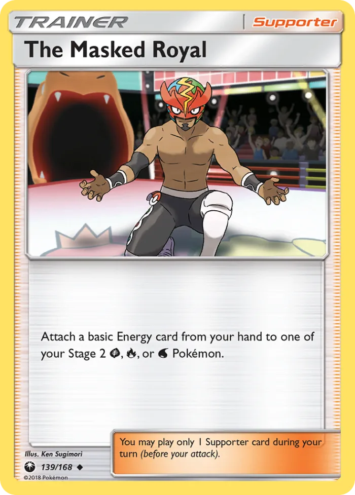 The Masked Royal #139 Celestial Storm Pokemon card