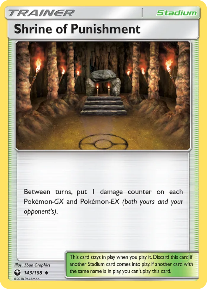 Shrine of Punishment #143 Celestial Storm Pokemon card