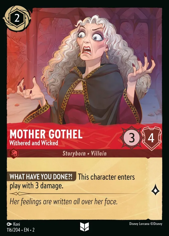 Mother Gothel #116 Rise of the Floodborn Disney Lorcana card