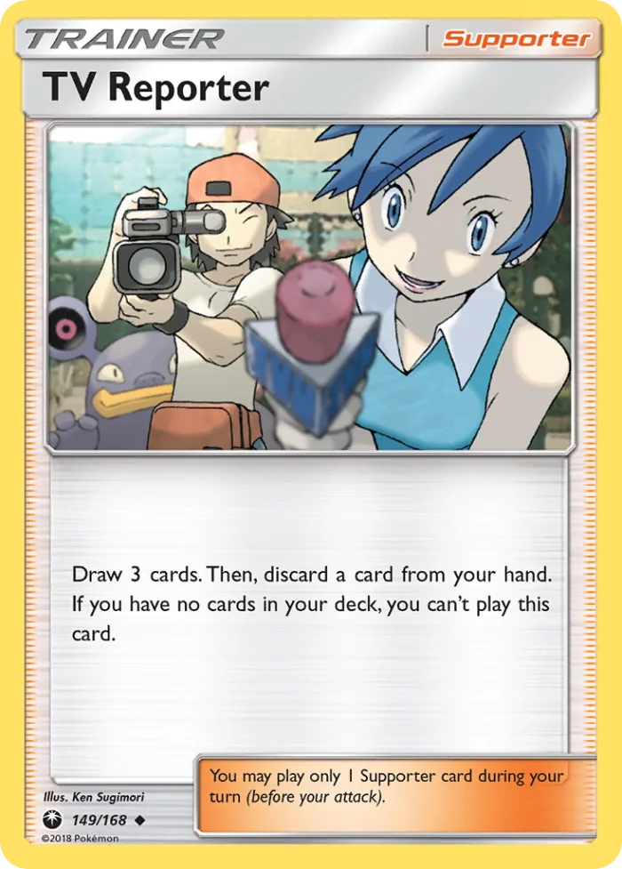 TV Reporter #149 Celestial Storm Pokemon card