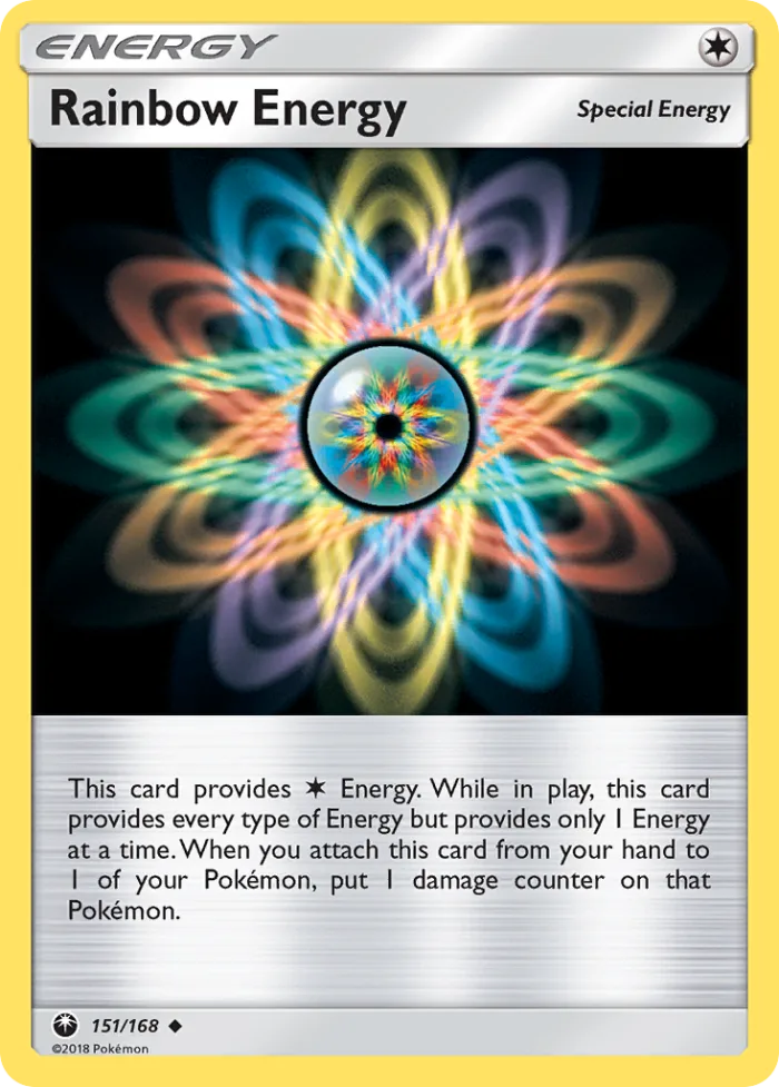 Rainbow Energy #151 Celestial Storm Pokemon card