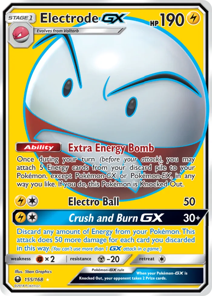 Electrode-GX #155 Celestial Storm Pokemon card