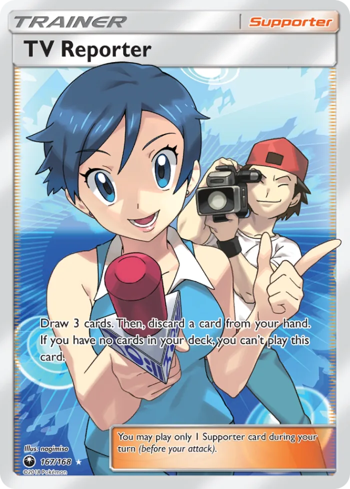 TV Reporter #167 Celestial Storm Pokemon card