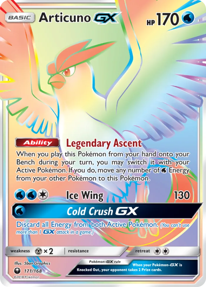 Articuno-GX #171 Celestial Storm Pokemon card