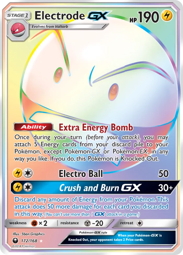 Electrode-GX #172 Celestial Storm Pokemon card