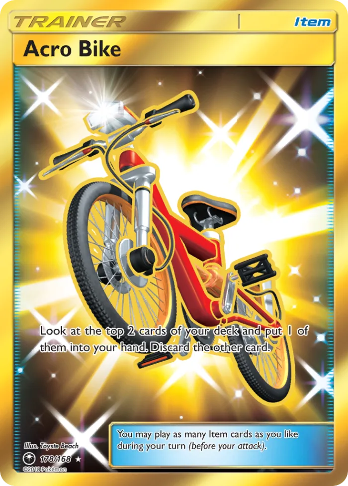 Acro Bike #178 Celestial Storm Pokemon card