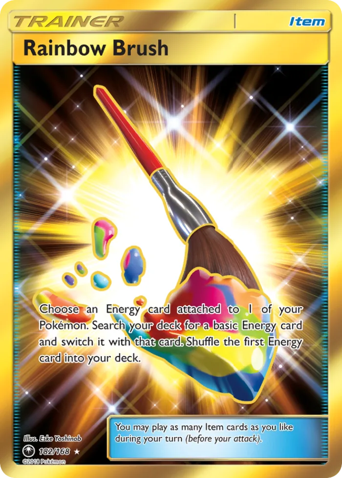 Rainbow Brush #182 Celestial Storm Pokemon card
