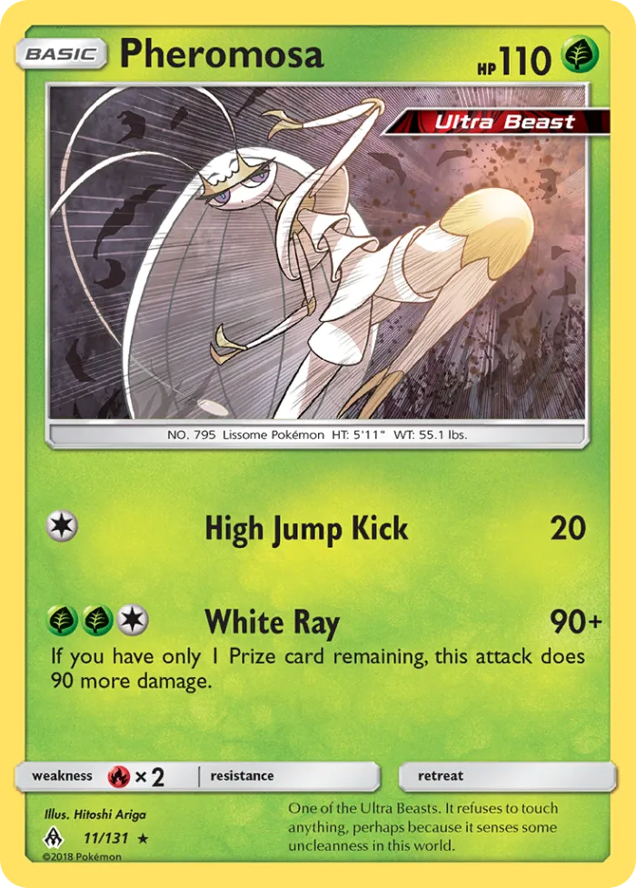 Pheromosa #11 Forbidden Light Pokemon card