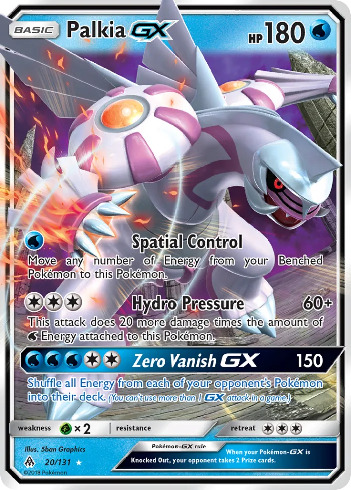 Palkia-GX #20 Forbidden Light Pokemon card
