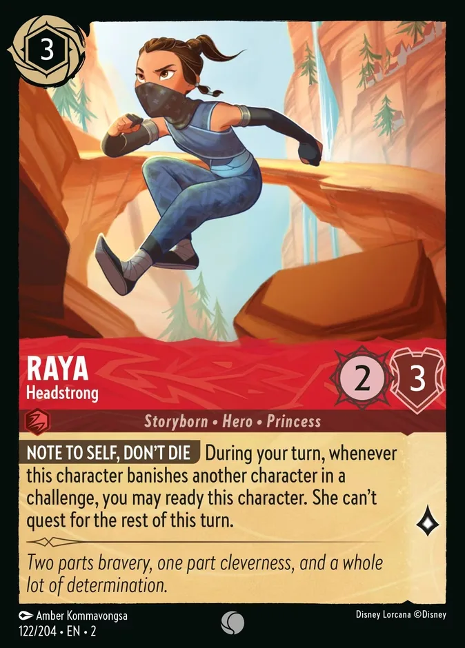 Raya #122 Rise of the Floodborn Disney Lorcana card