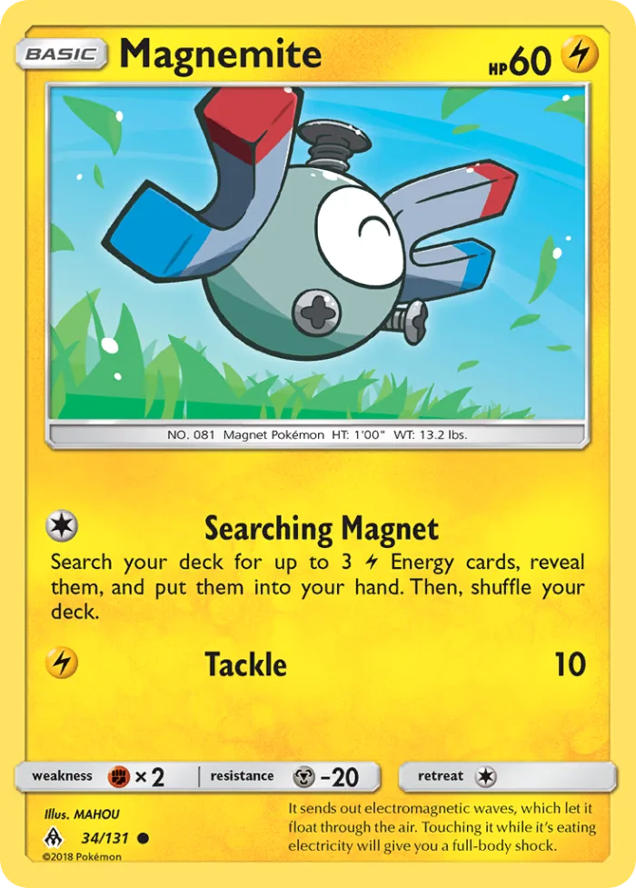 Magnemite #34 Forbidden Light Pokemon card