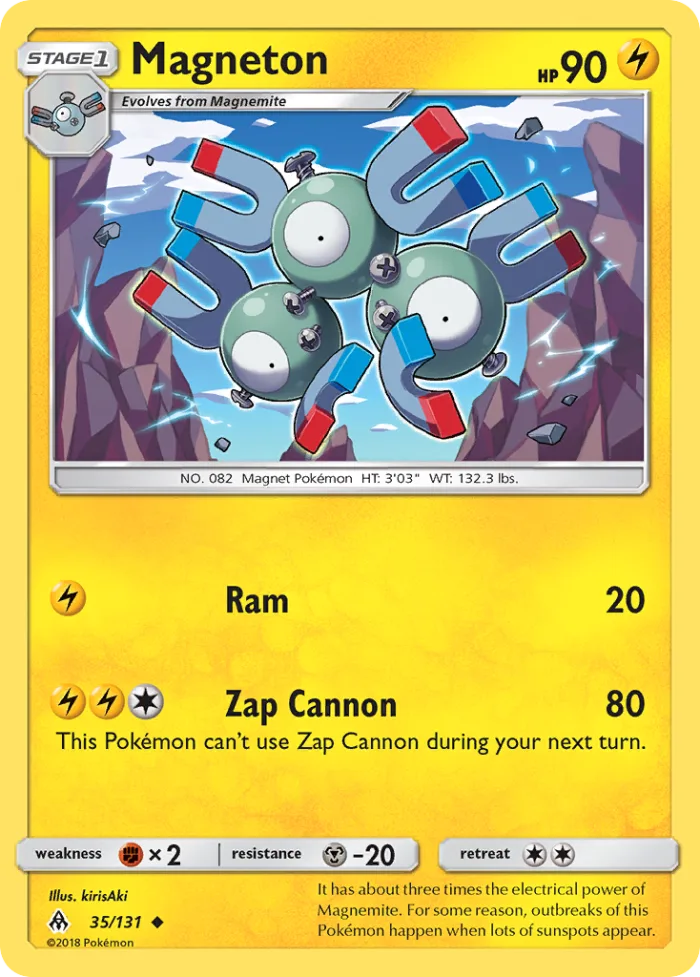 Magneton #35 Forbidden Light Pokemon card