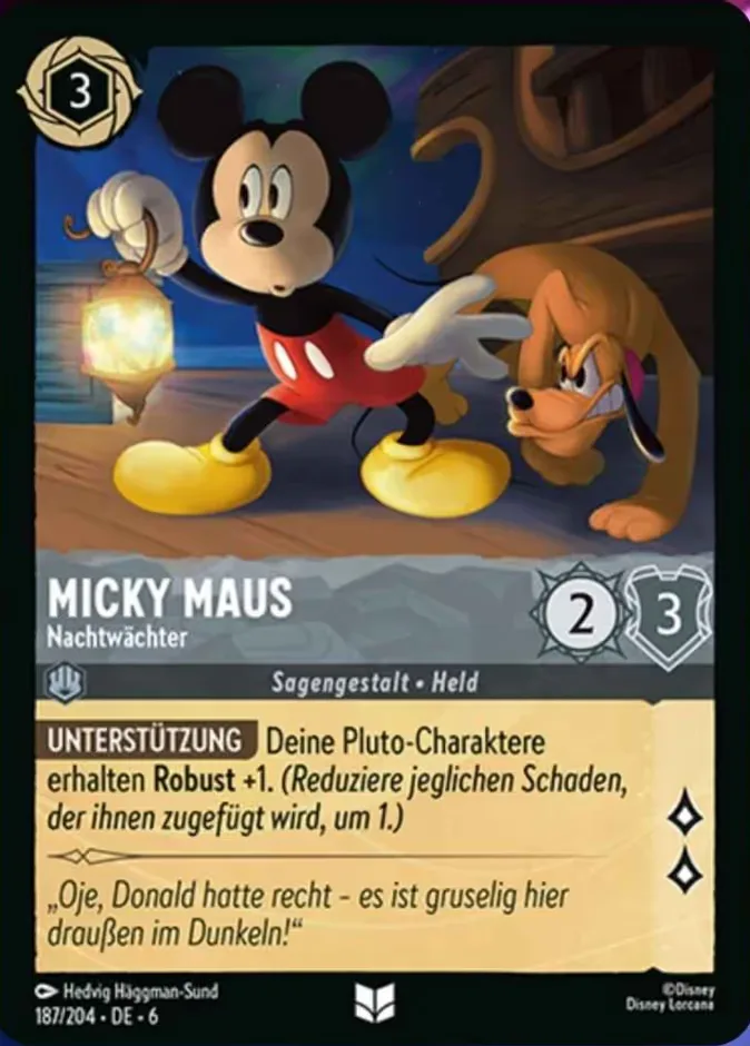 Mickey Mouse #187 Azurite Sea Disney Lorcana card