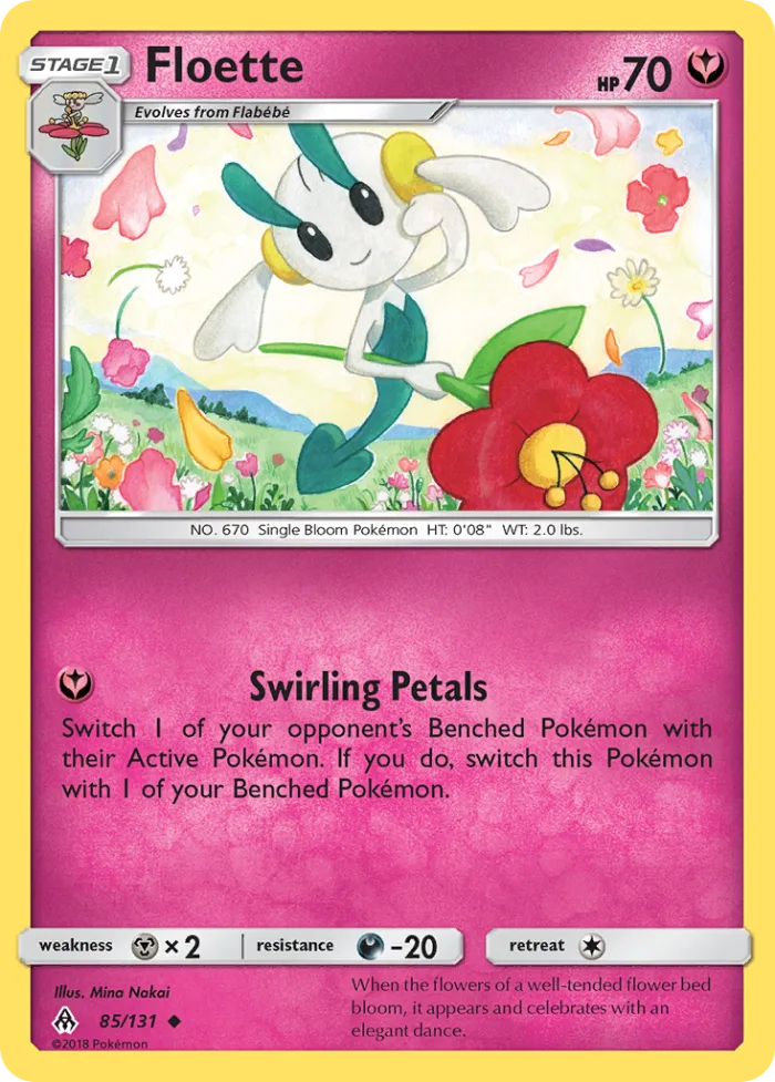 Floette #85 Forbidden Light Pokemon card