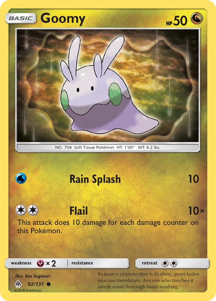 Goomy #92 Forbidden Light Pokemon card