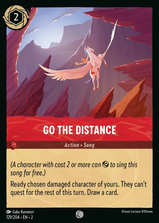 Go the Distance #129 Rise of the Floodborn Disney Lorcana card