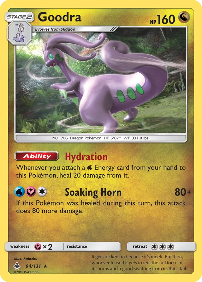 Goodra #94 Forbidden Light Pokemon card