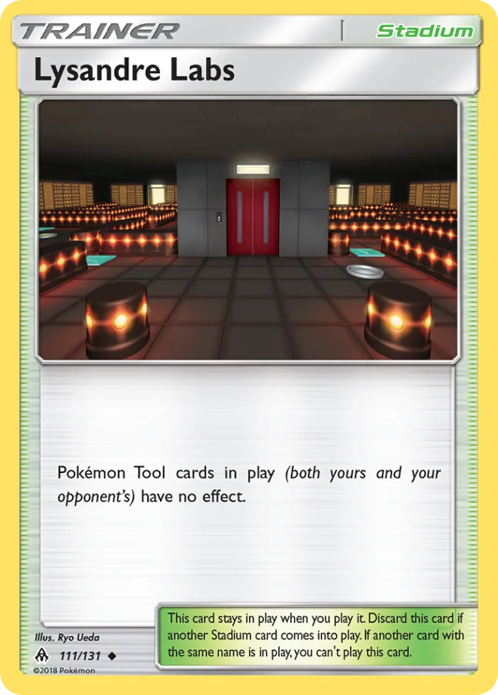 Lysandre Labs #111 Forbidden Light Pokemon card