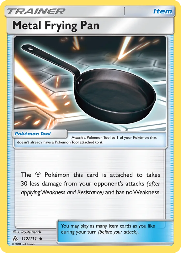 Metal Frying Pan #112 Forbidden Light Pokemon card