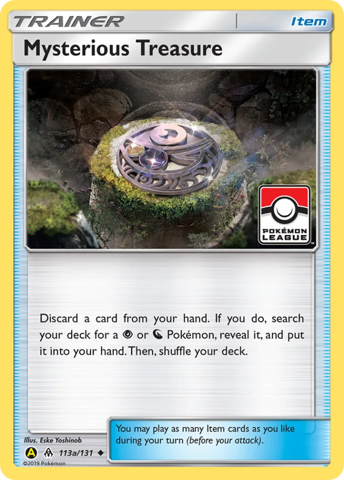 Mysterious Treasure #113a Forbidden Light Pokemon card