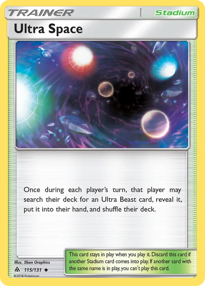 Ultra Space #115 Forbidden Light Pokemon card