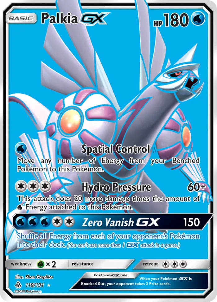 Palkia-GX #119 Forbidden Light Pokemon card