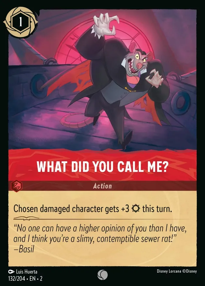 What Did You Call Me? #132 Rise of the Floodborn Disney Lorcana card