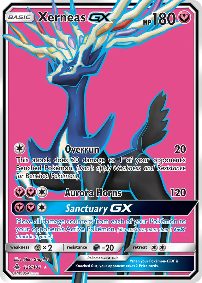 Xerneas-GX #126 Forbidden Light Pokemon card