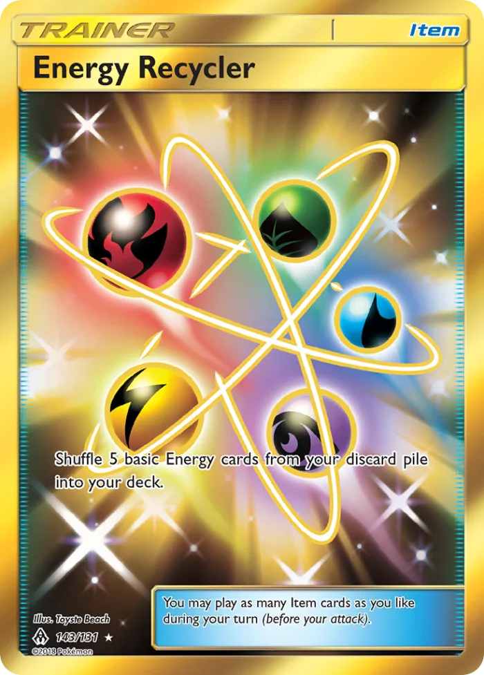 Energy Recycler #143 Forbidden Light Pokemon card