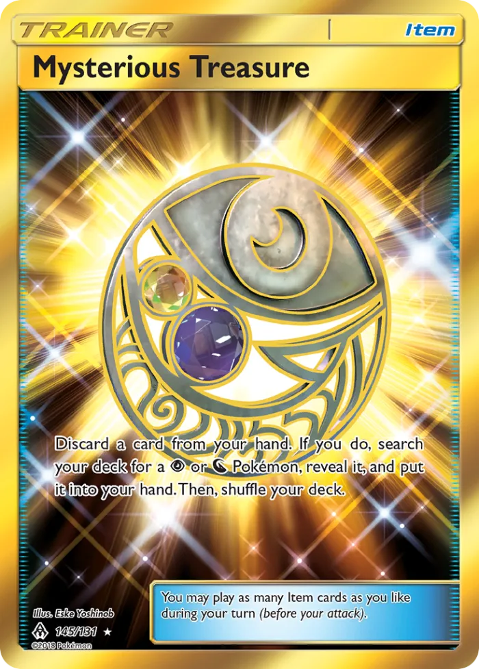 Mysterious Treasure #145 Forbidden Light Pokemon card