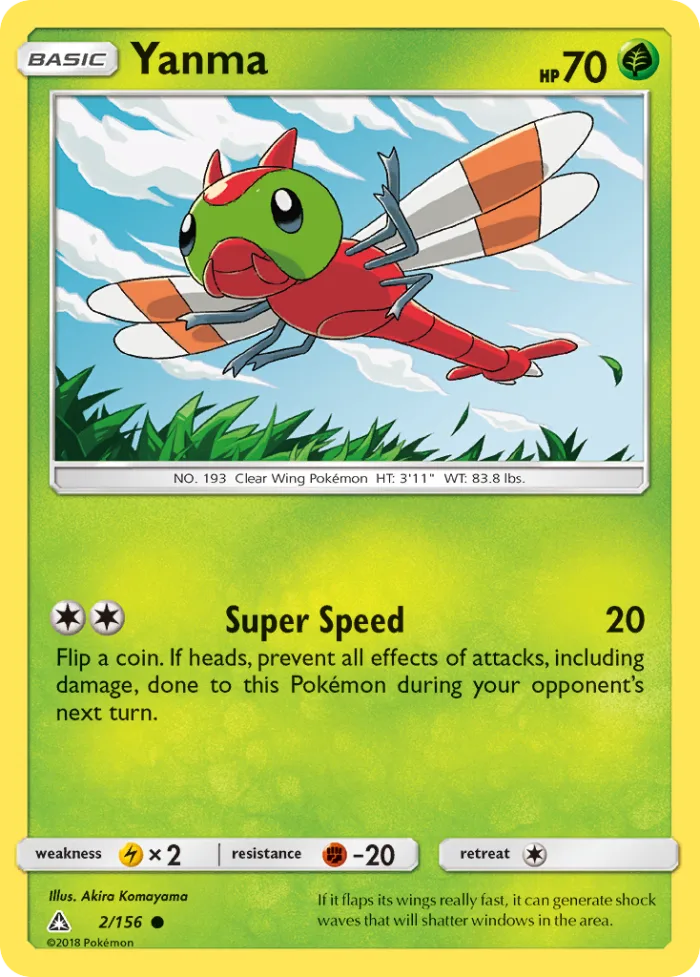 Yanma #2 Ultra Prism Pokemon card