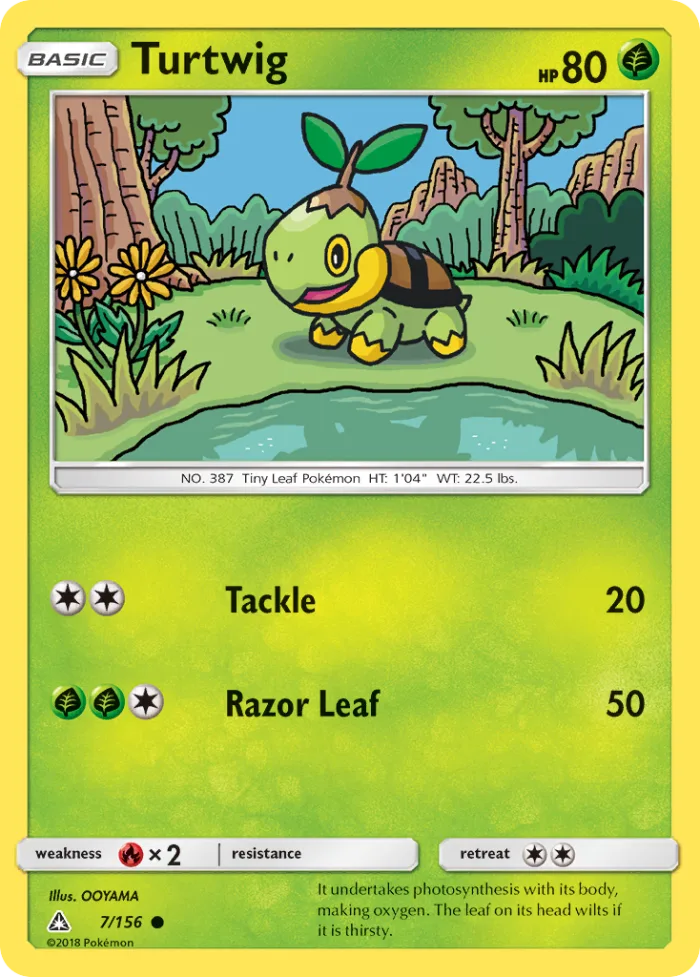 Turtwig #7 Ultra Prism Pokemon card