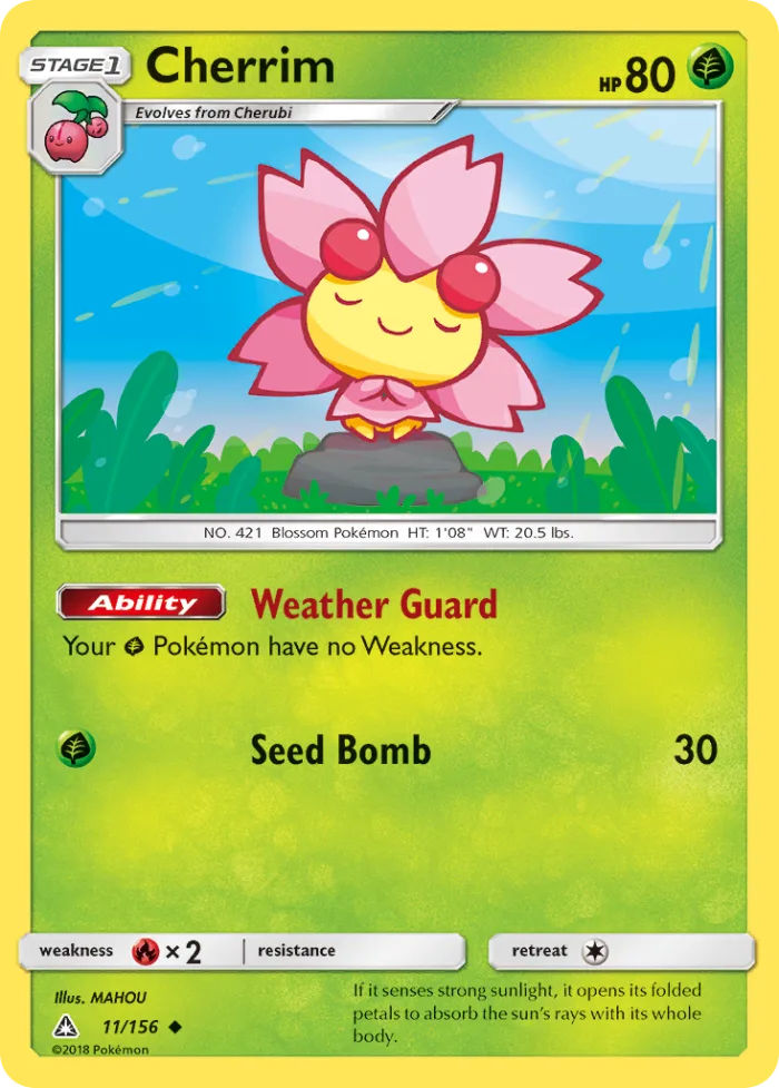 Cherrim #11 Ultra Prism Pokemon card
