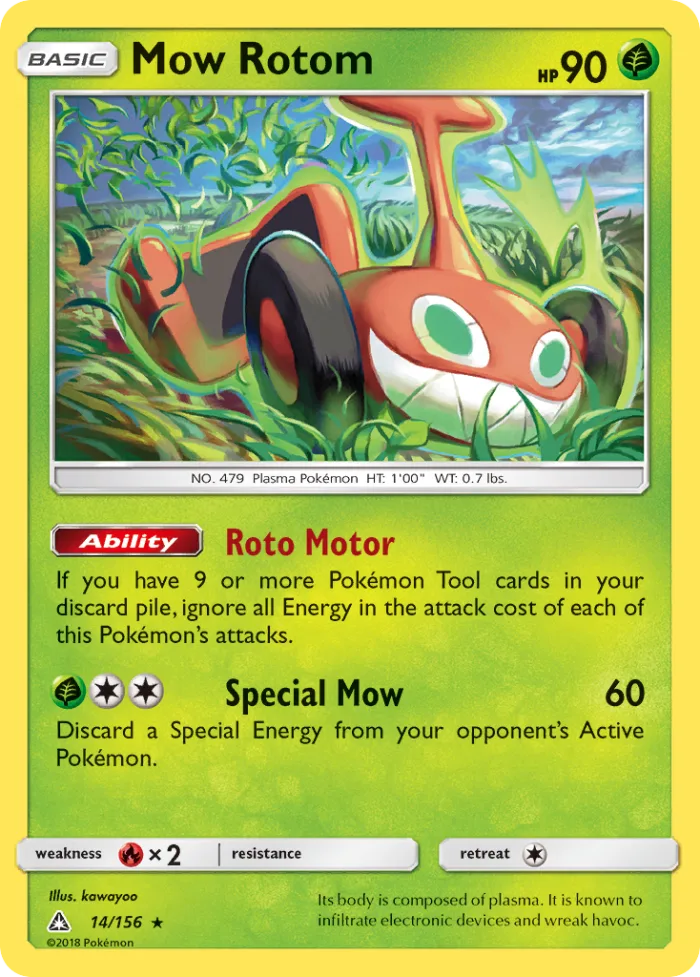 Mow Rotom #14 Ultra Prism Pokemon card