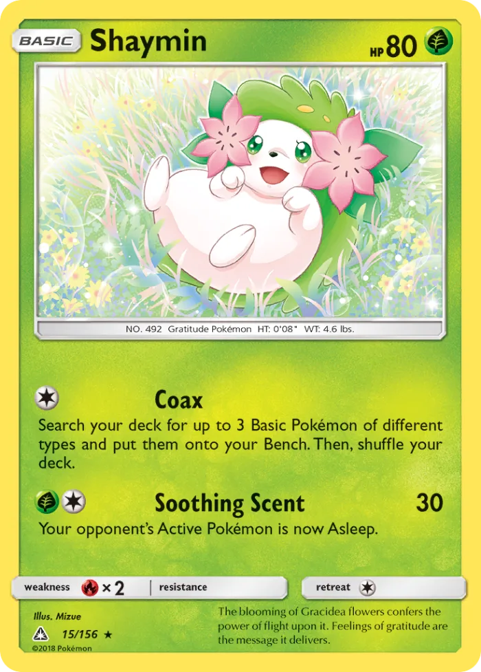 Shaymin #15 Ultra Prism Pokemon card