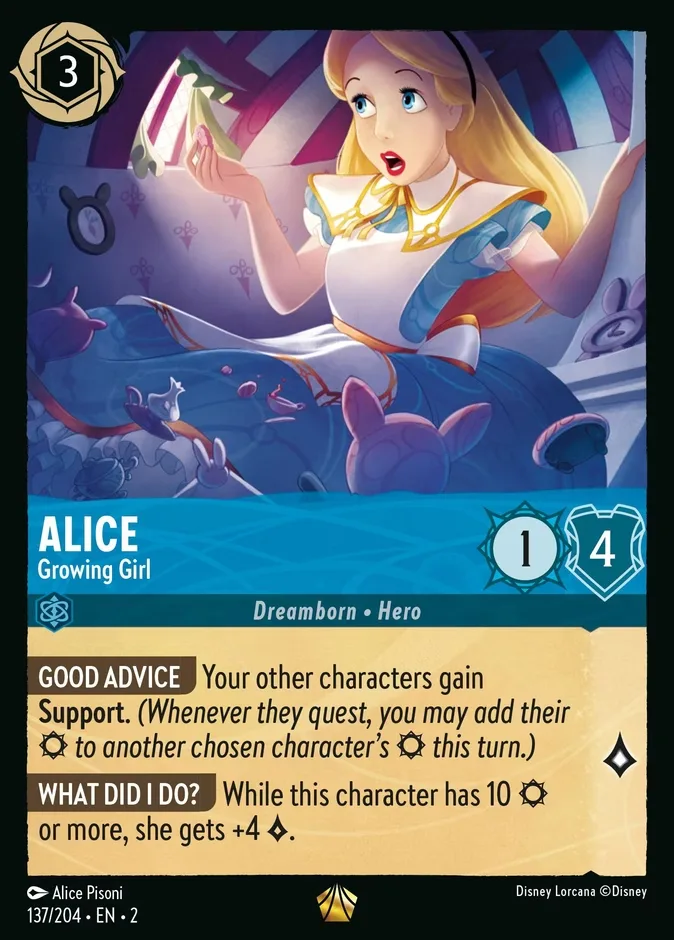 Alice #137 Rise of the Floodborn Disney Lorcana card