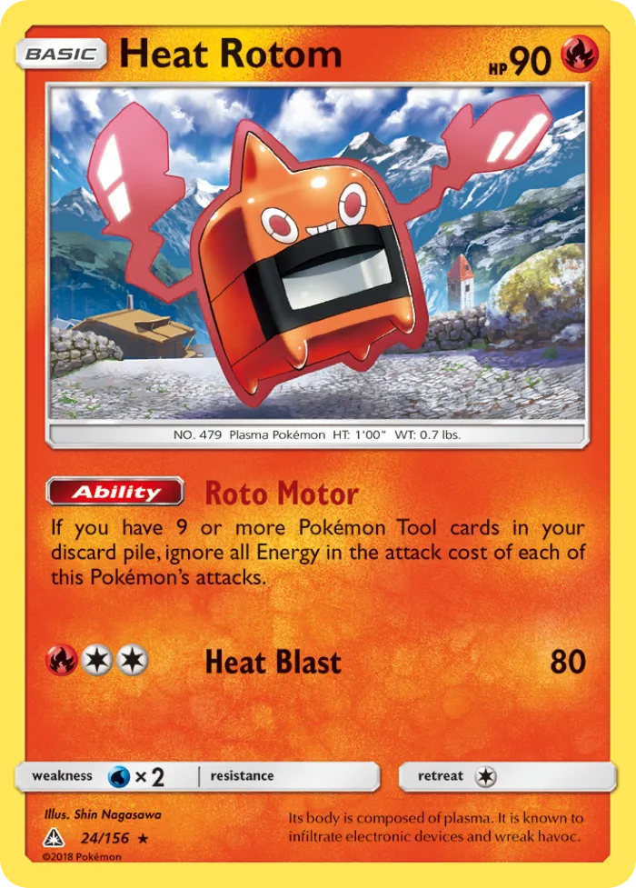 Heat Rotom #24 Ultra Prism Pokemon card