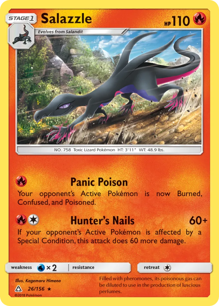Salazzle #26 Ultra Prism Pokemon card