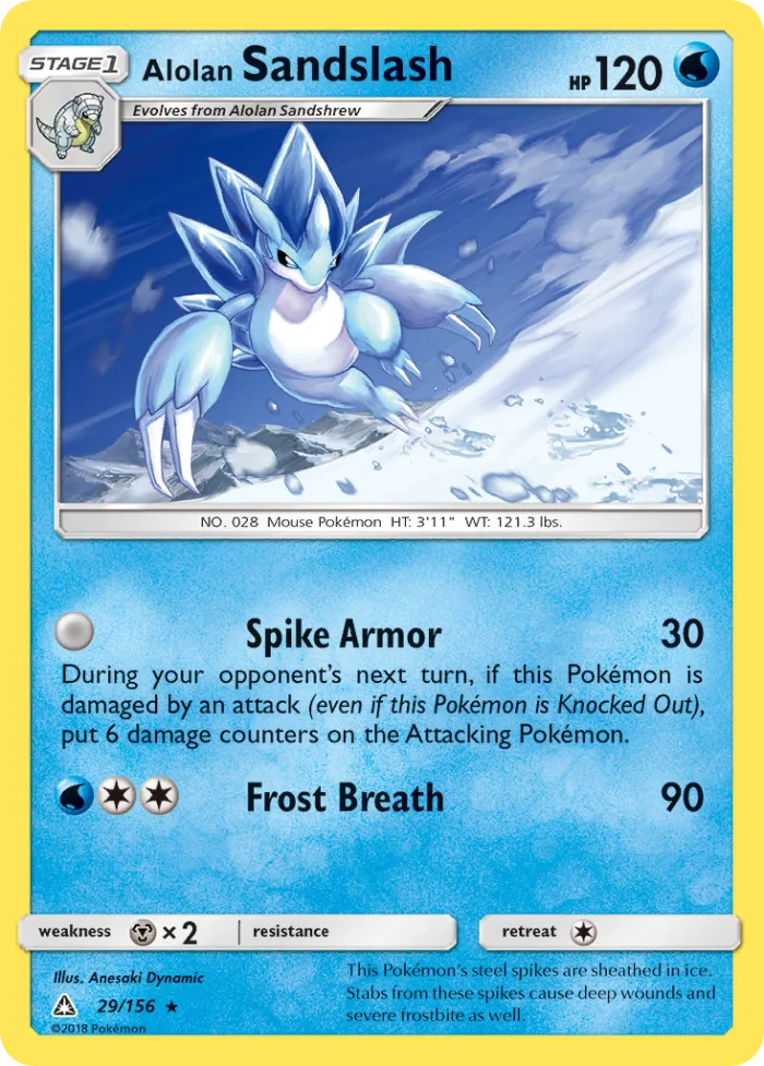 Alolan Sandslash #29 Ultra Prism Pokemon card