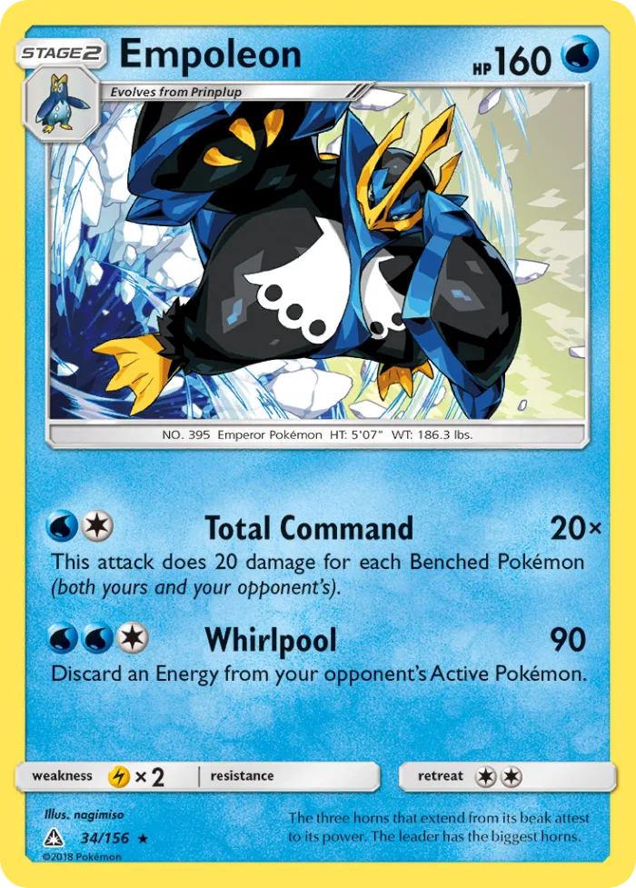 Empoleon #34 Ultra Prism Pokemon card