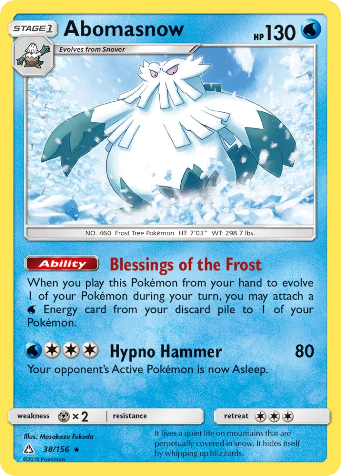 Abomasnow #38 Ultra Prism Pokemon card