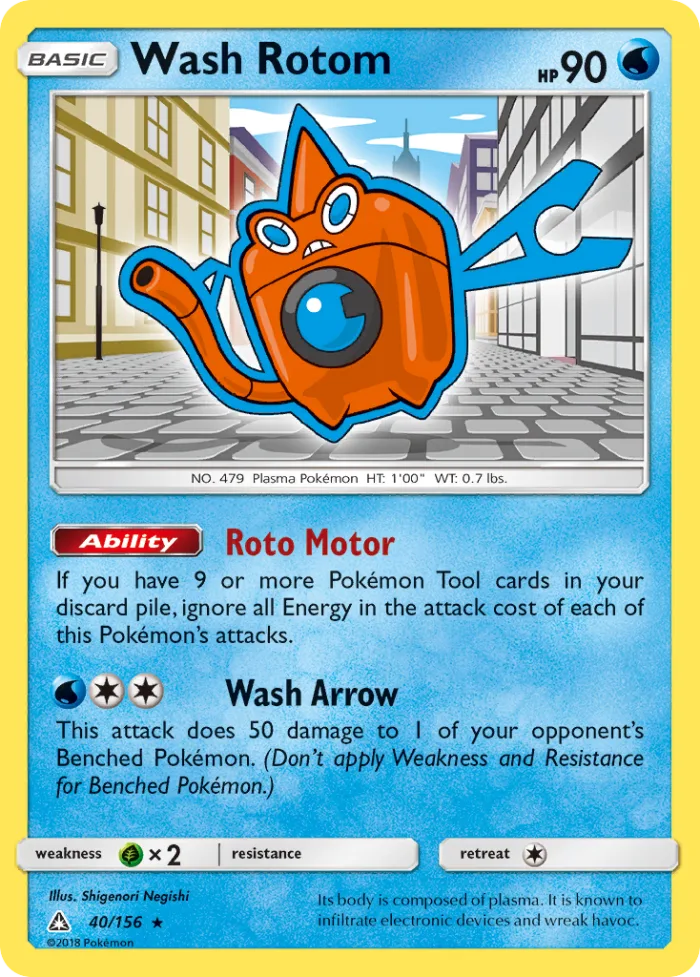 Wash Rotom #40 Ultra Prism Pokemon card