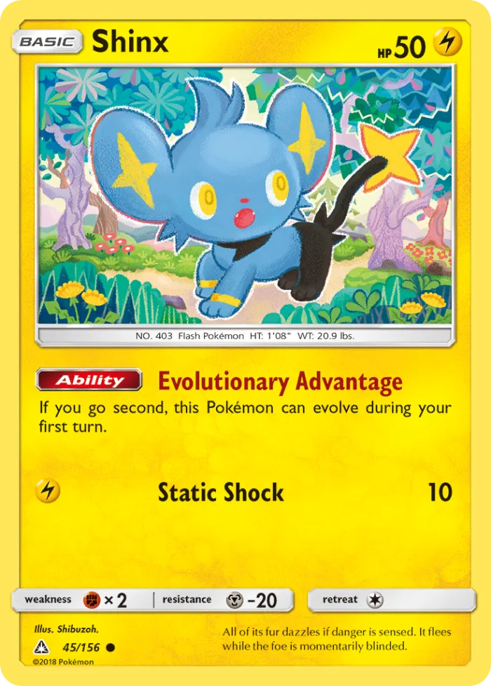 Shinx #45 Ultra Prism Pokemon card