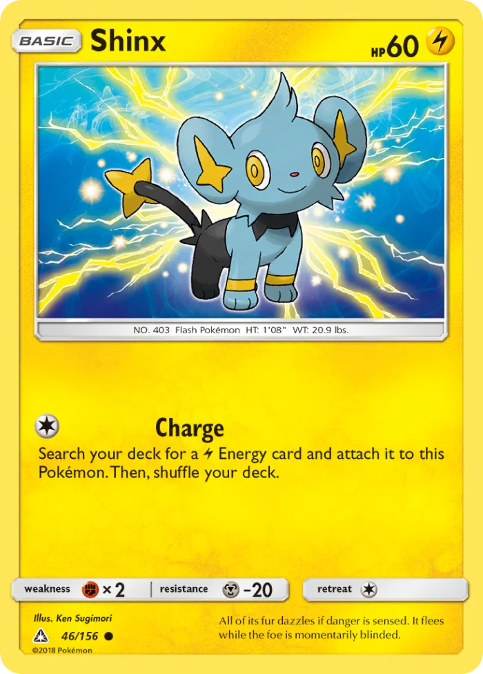 Shinx #46 Ultra Prism Pokemon card