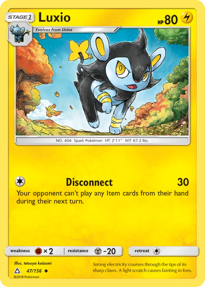 Luxio #47 Ultra Prism Pokemon card