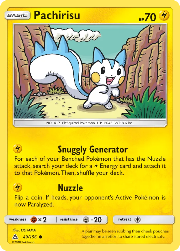 Pachirisu #49 Ultra Prism Pokemon card