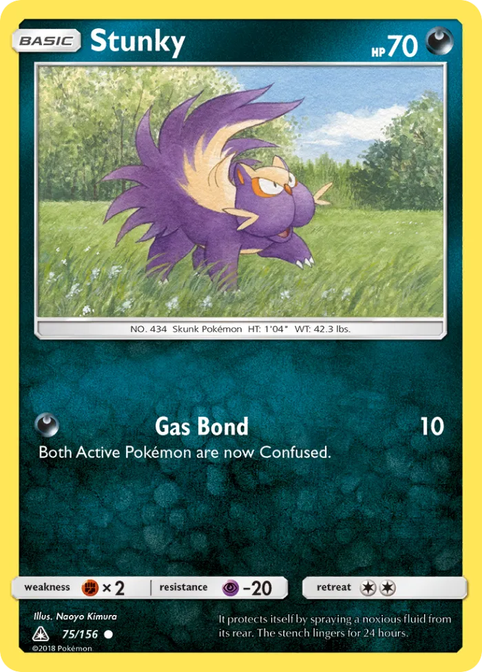Stunky #75 Ultra Prism Pokemon card