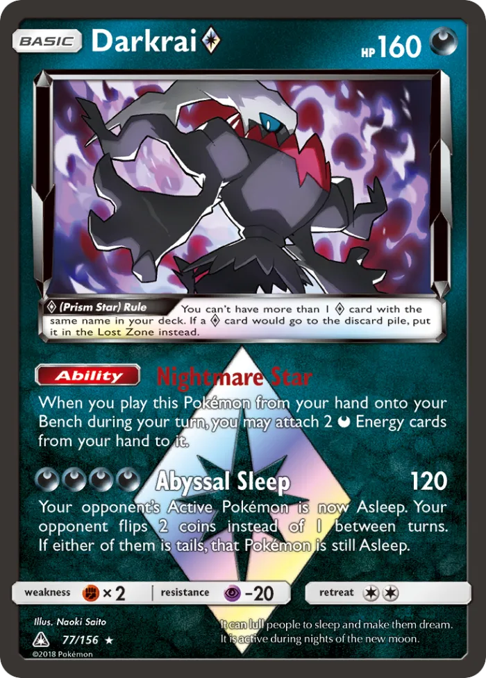 Darkrai ◇ #77 Ultra Prism Pokemon card